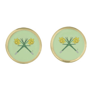 Daffodils Crossed Cufflinks