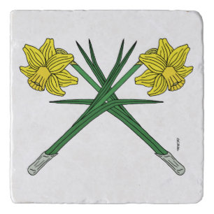 Daffodils Crossed Trivet