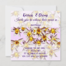 Daffodils Custom Wedding Invitation