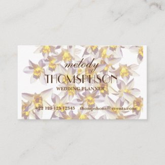 Daffodils Elegant Business Cards