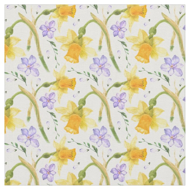 Daffodils Fabric (Close Up)