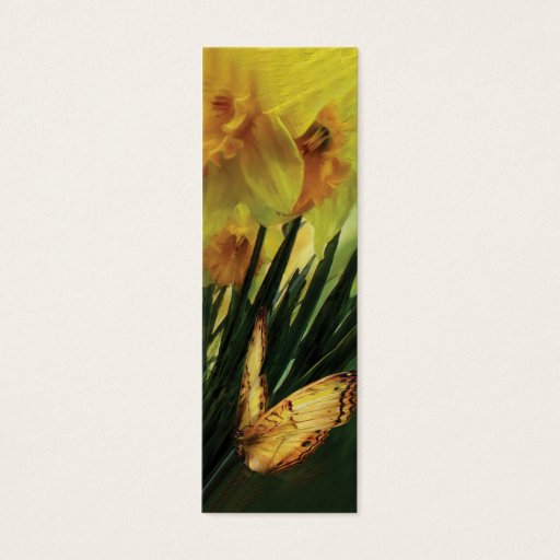 Customizable Daffodils - First Flower Of Spring Bookmark Business Card Template