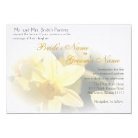 Daffodils Floral Wedding Invitation