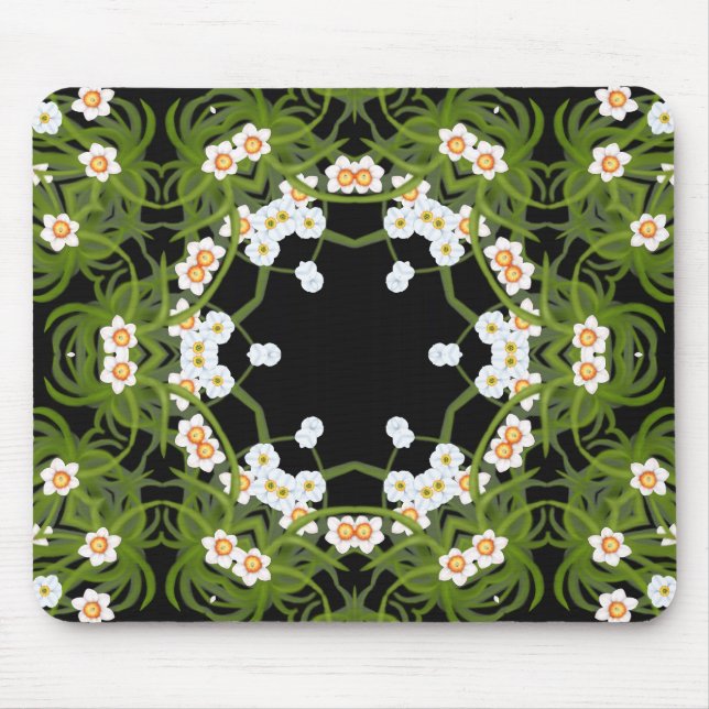 Daffodils Geometric Mousepad (Front)