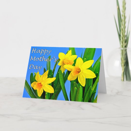 Daffodils Mothers Day Card