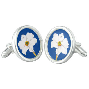 Daffodils on a Pair of Cufflinks (B)