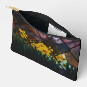 Daffodils Over The Fence Cosmetic Travel Bag