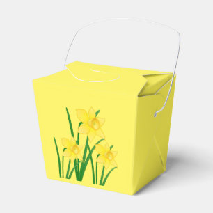 Daffodils Party Favor Box