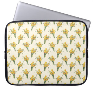 Daffodils pattern laptop sleeve