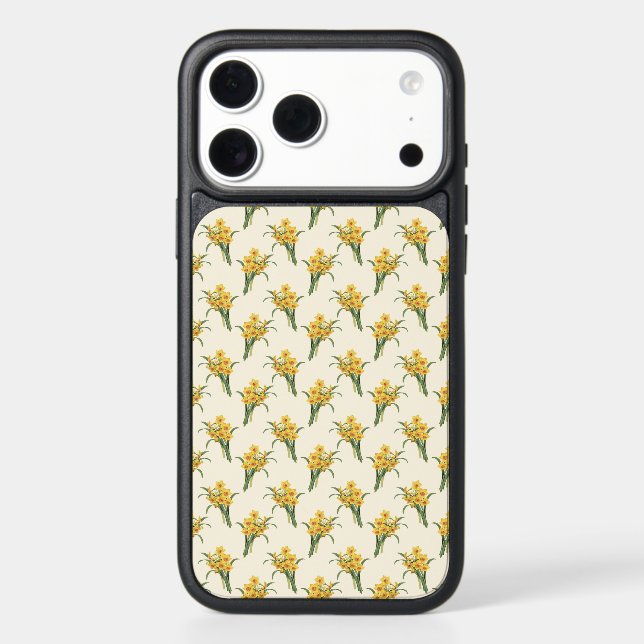 Daffodils pattern otterbox iPhone case (Back)