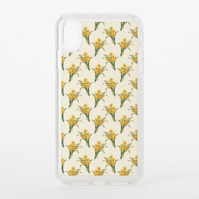 Daffodils pattern speck iPhone XS max case (Front)