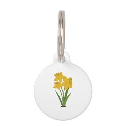 Daffodils Pet ID Tag