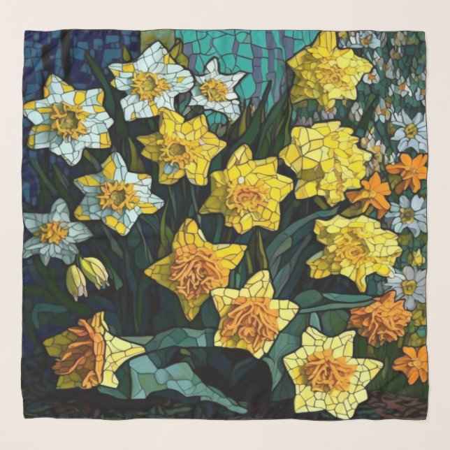 Daffodils  scarf (Front)