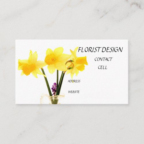 daffodils spring daffodil flower daffodil bulbs da business card