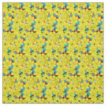 Daffodils spring floral pattern fabric