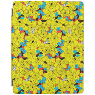 Daffodils spring floral pattern iPad smart cover