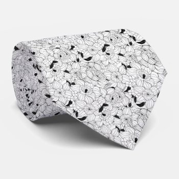 Daffodils Spring Floral Pattern Neck Tie by katstore at Zazzle