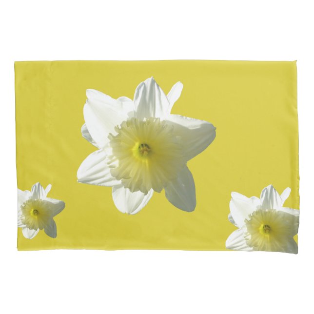 Daffodils Spring Flowers Close-up Pillow Case (Front)