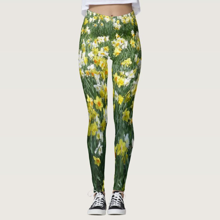 Daffodils Spring Flowers Legging | Zazzle