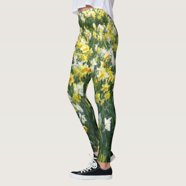 Daffodils Spring Flowers Legging (Left)