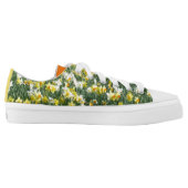 Daffodils Spring Flowers Low Top Zipz Shoes (Left Shoe Inside)