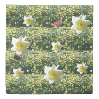 Daffodils Spring Flowers Pattern Duvet Cover