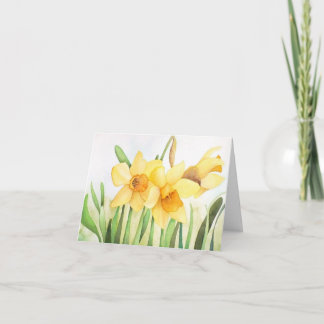 Daffodils Thank You card