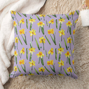 Daffodils Throw Pillow