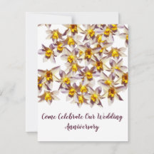 Daffodils Wedding Anniversary Invitations