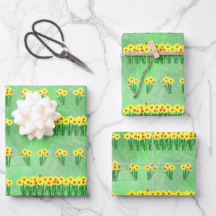 Daffodils Wrapping Paper Sheets