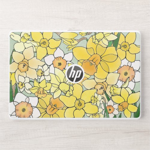 Daffodils  Yellow  Sage HP Laptop Skin