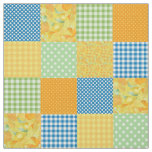 Daffy-down-Dillies Faux Patchwork Pattern Fabric