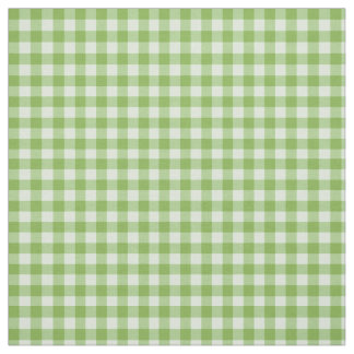 Daffy-down-Dillies Green Check Gingham Pattern Fabric