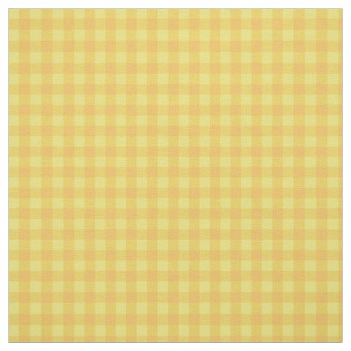 Daffy-down-Dillies Orange Yellow Check Gingham Fabric