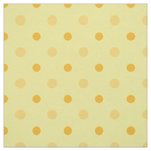 Daffy-down Dillies Yellow Orange Polka Dots Fabric