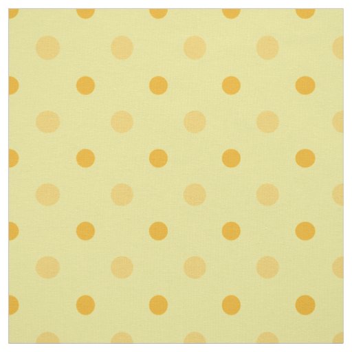 Daffy-down Dillies Yellow Orange Polka Dots Fabric