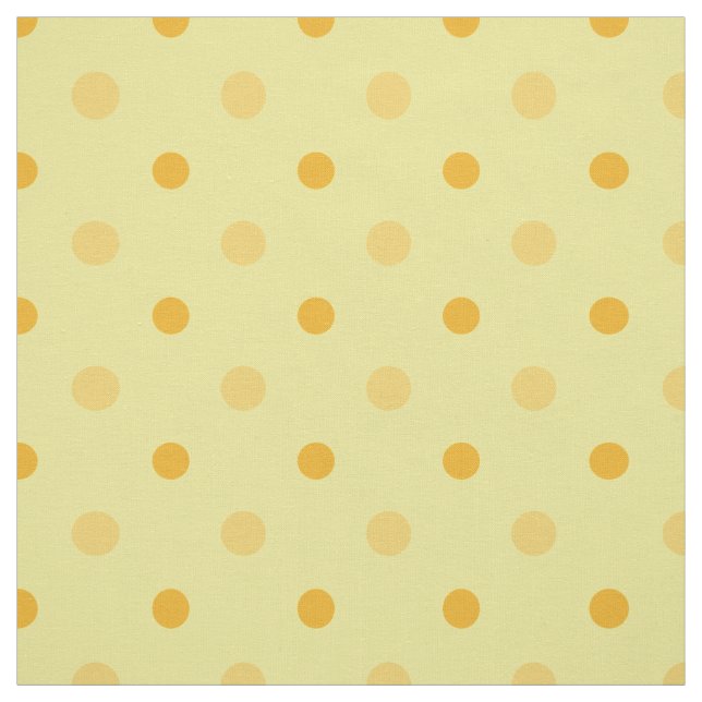 Daffy-down Dillies Yellow Orange Polka Dots Fabric (Swatch)