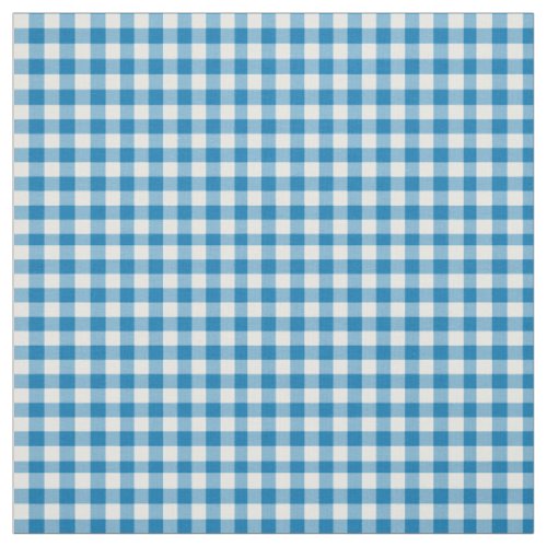 Daffy_downDillies Blue White Check Gingham Pattern Fabric
