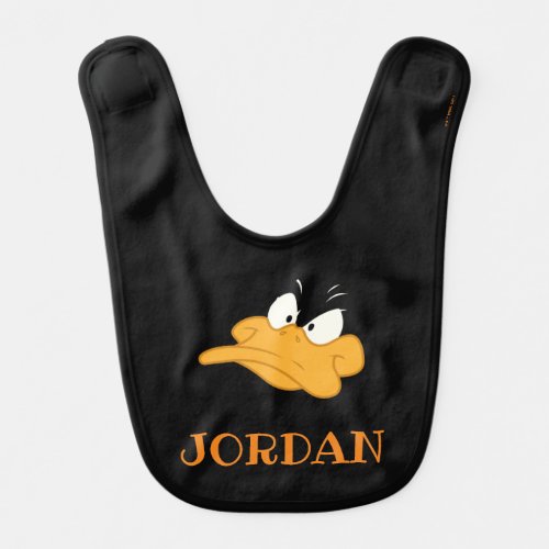 DAFFY DUCK Angry Face Baby Bib