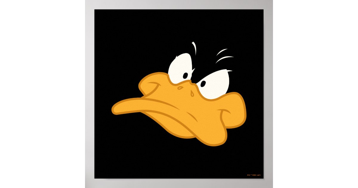 daffy duck mad face