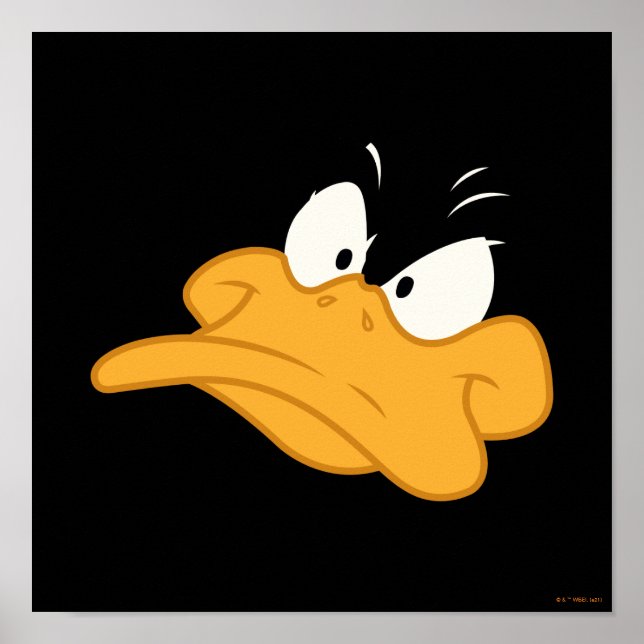 DAFFY DUCK™ Angry Face Poster (Front)