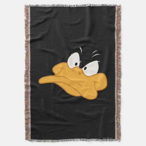 DAFFY DUCK Angry Face Throw Blanket