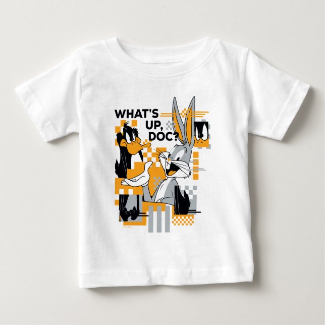 DAFFY DUCK™ & BUGS BUNNY™ Glitch Baby T-Shirt (Front)