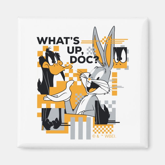 DAFFY DUCK™ & BUGS BUNNY™ Glitch Magnet (Front)