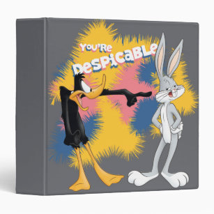 DAFFY DUCK™ & BUGS BUNNY™ "You're Despicable" 3 Ring Binder
