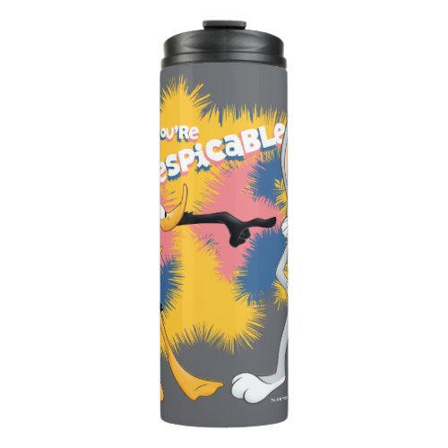 DAFFY DUCK  BUGS BUNNY Youre Despicable Thermal Tumbler