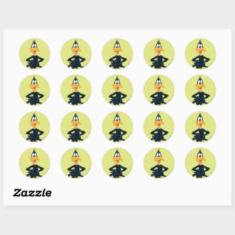 DAFFY DUCK™ CLASSIC ROUND STICKER | Zazzle