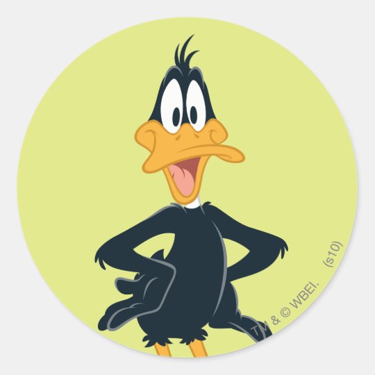 DAFFY DUCK™ CLASSIC ROUND STICKER | Zazzle.com