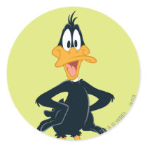 DAFFY DUCK™ CLASSIC ROUND STICKER