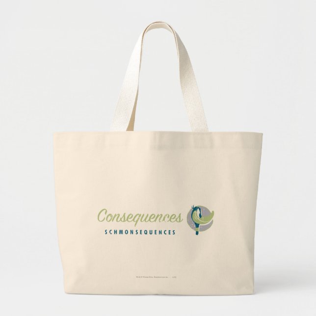 DAFFY DUCK™ Consequences Schmonsequences Large Tote Bag (Front)